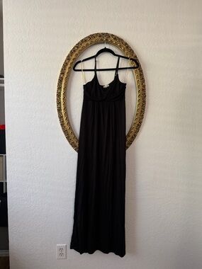 Zenana Outfitters Black Spaghetti-Strap Maxi Dress